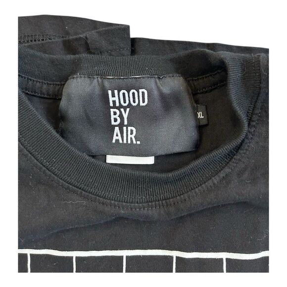 Rare HBA Hood By Air | XL | Black Grid Design Long Sleeve Shirt | Shayne Oliver - Picture 5 of 9